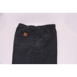 38x32 Carhartt Black Carpenter Pants - Dungaree Fit - B151 BLK